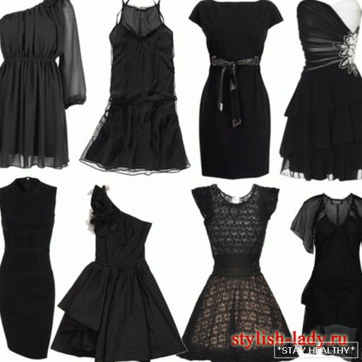 Маленькое черное платье: модели и фасоны