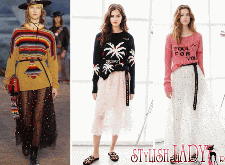 Модныя спадніцы 2018