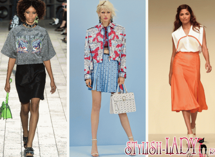 Модныя спадніцы 2018