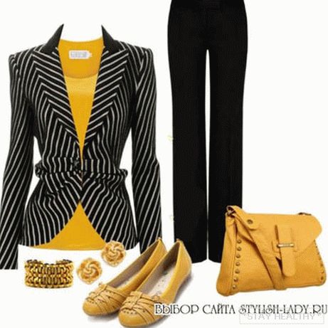 С чем носить желтую водолазку, фото