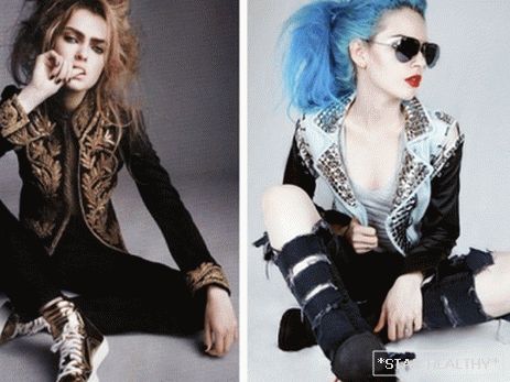Одежда в стиле панк и глэм рок, фото
