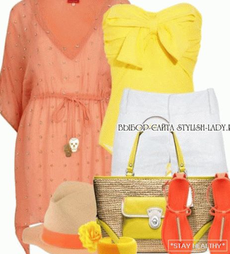 З чым насіць аранжавую абутак, фота