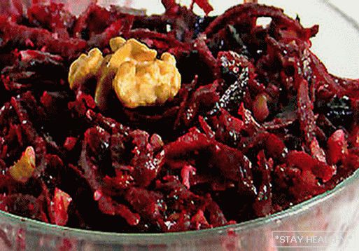 Как подать салат из свеклы и чернослива