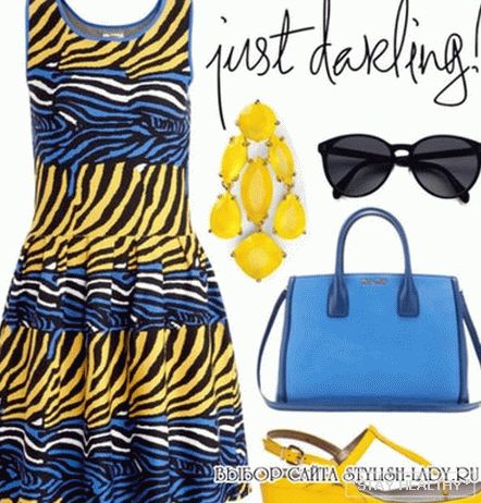 З чем носить желтые босоножки, фото