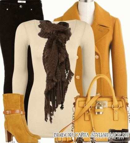 З чем носить желтые сапоги и ботинки, фото