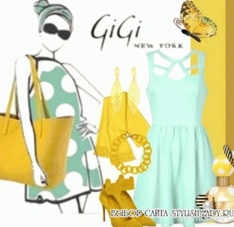 З чем носить желтые туфли, фото