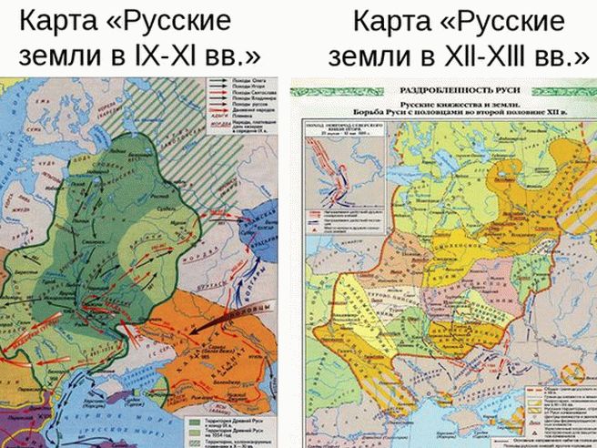 Киевская земля на карте